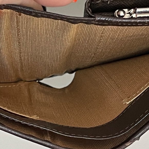 BURBERRY Vintage Nova Check Kisslock Tri-Fold Canvas & Leather Wallet 4.7"×4" - Picture 12 of 12